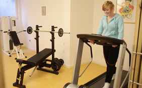 Der Fitnessraum - Foto: Bernhard Huber